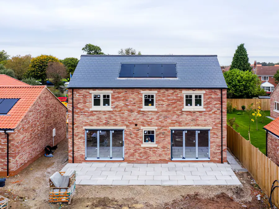 A finished brick house, ready for backup power
